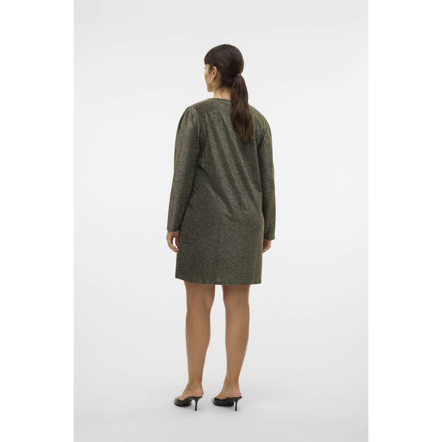 VERO MODA CURVE jurk VMCROXANNE goud