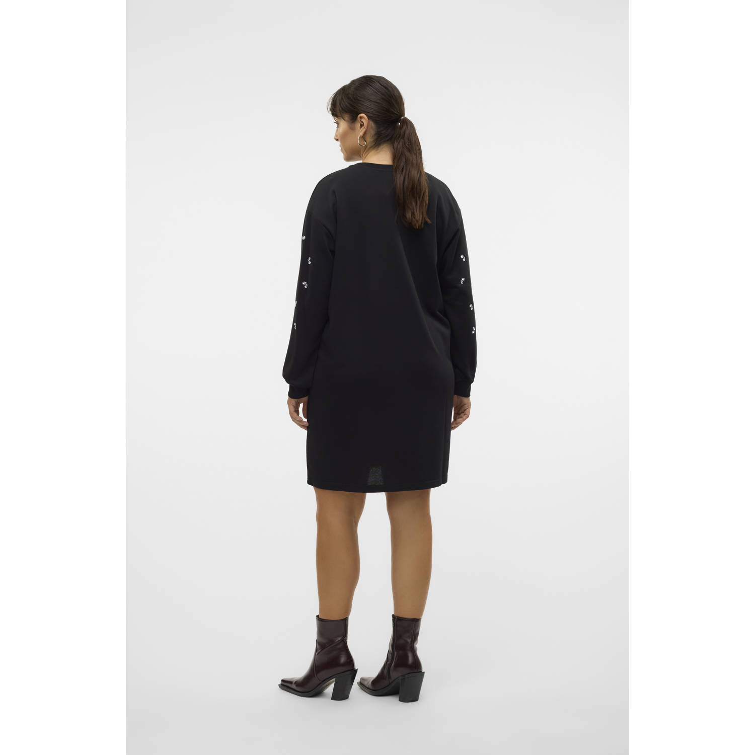 VERO MODA CURVE sweatjurk VMCDORA zwart