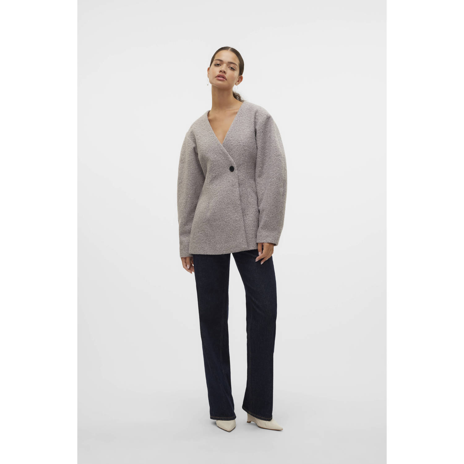 AWARE getailleerde blazer grijs