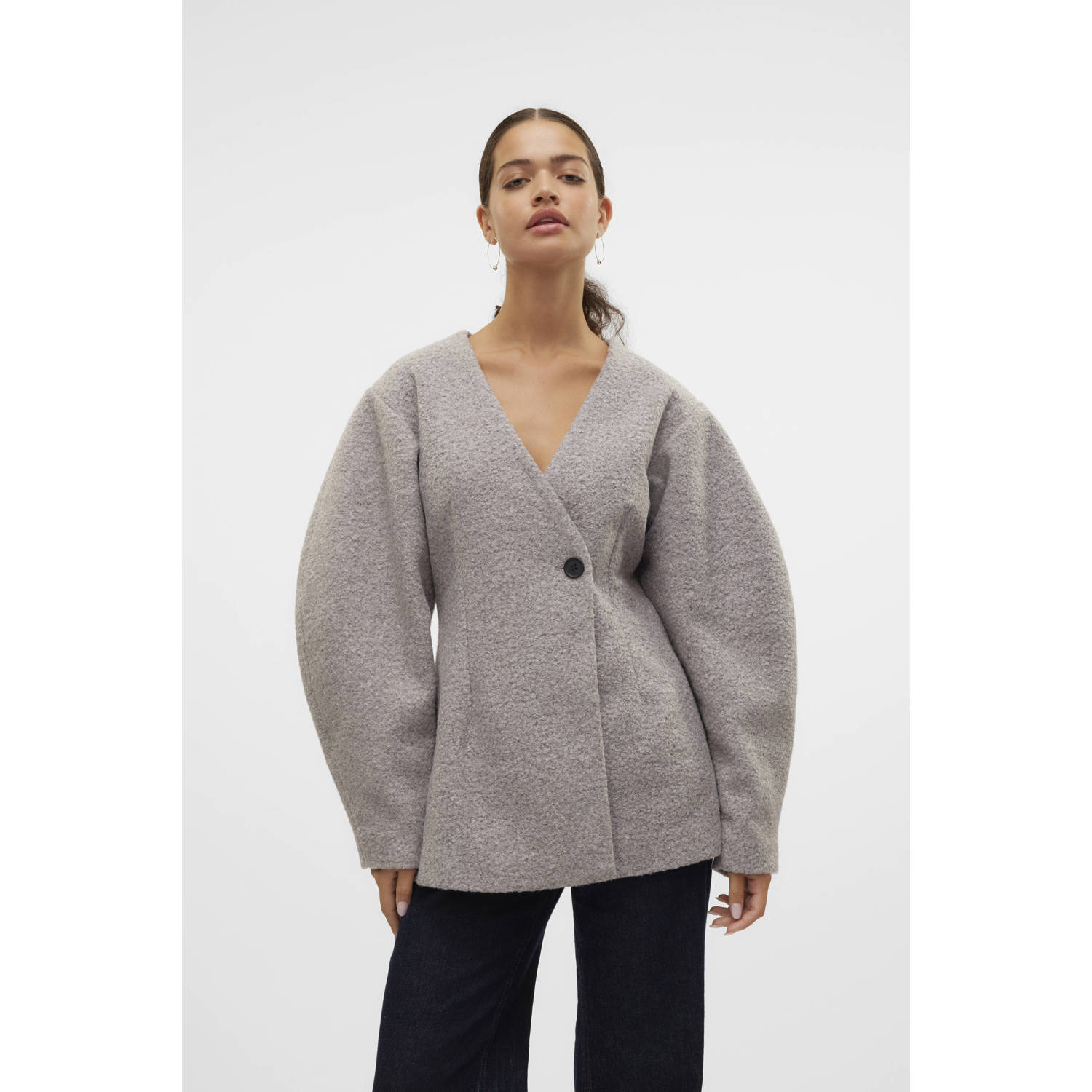 AWARE getailleerde blazer grijs
