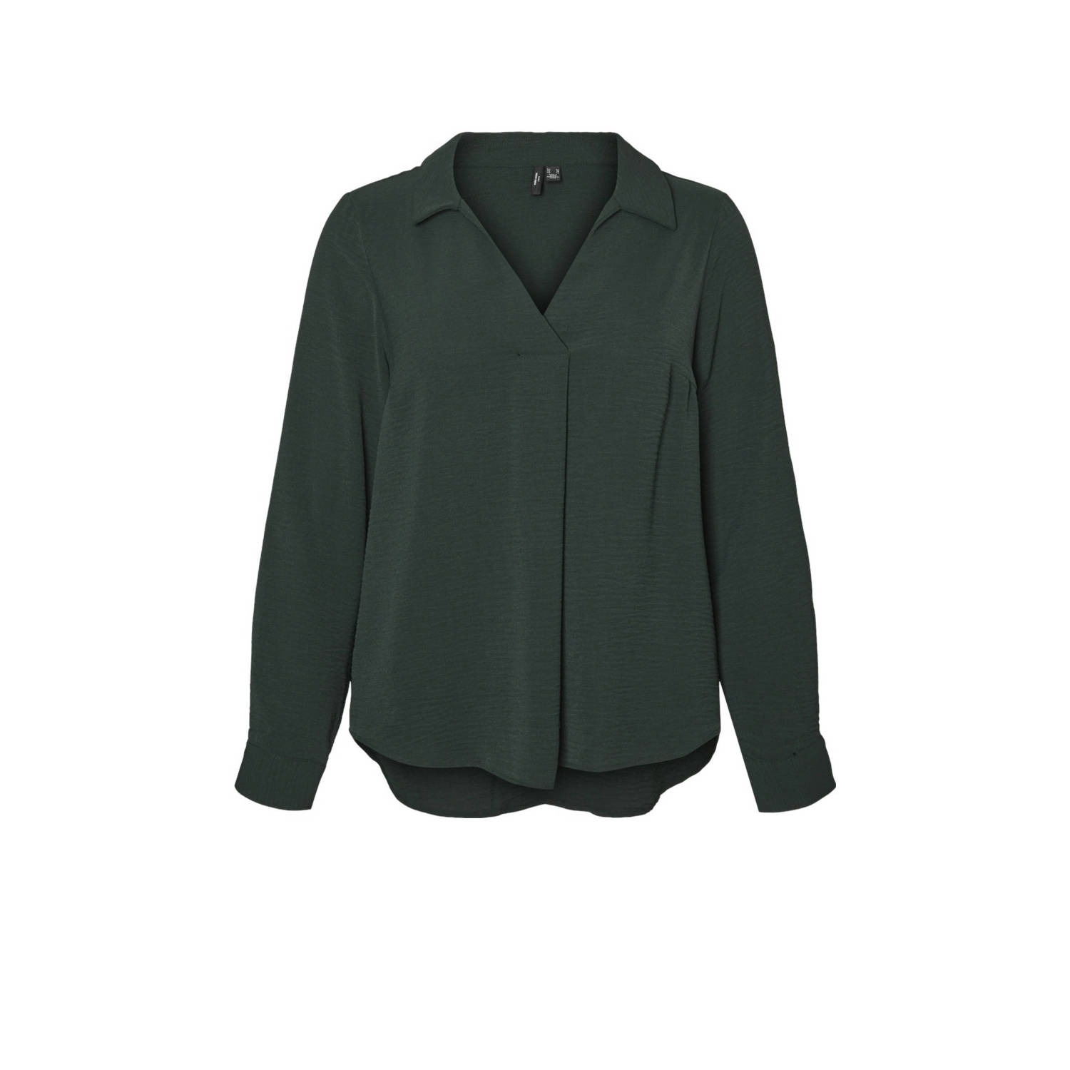 VERO MODA CURVE blousetop VMCALVA donkergroen