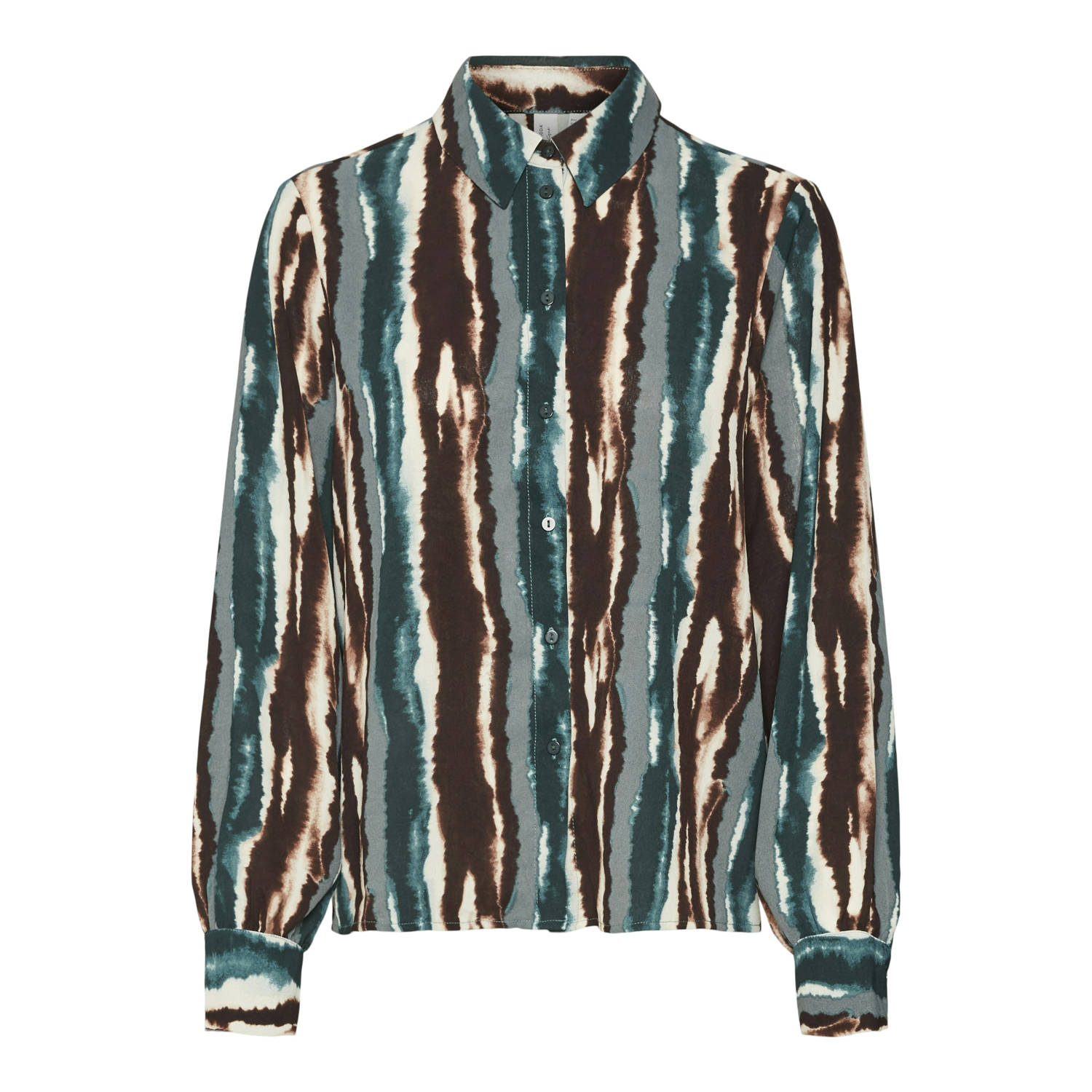 VERO MODA CURVE blouse VMCTALLIA met all over print groen multi