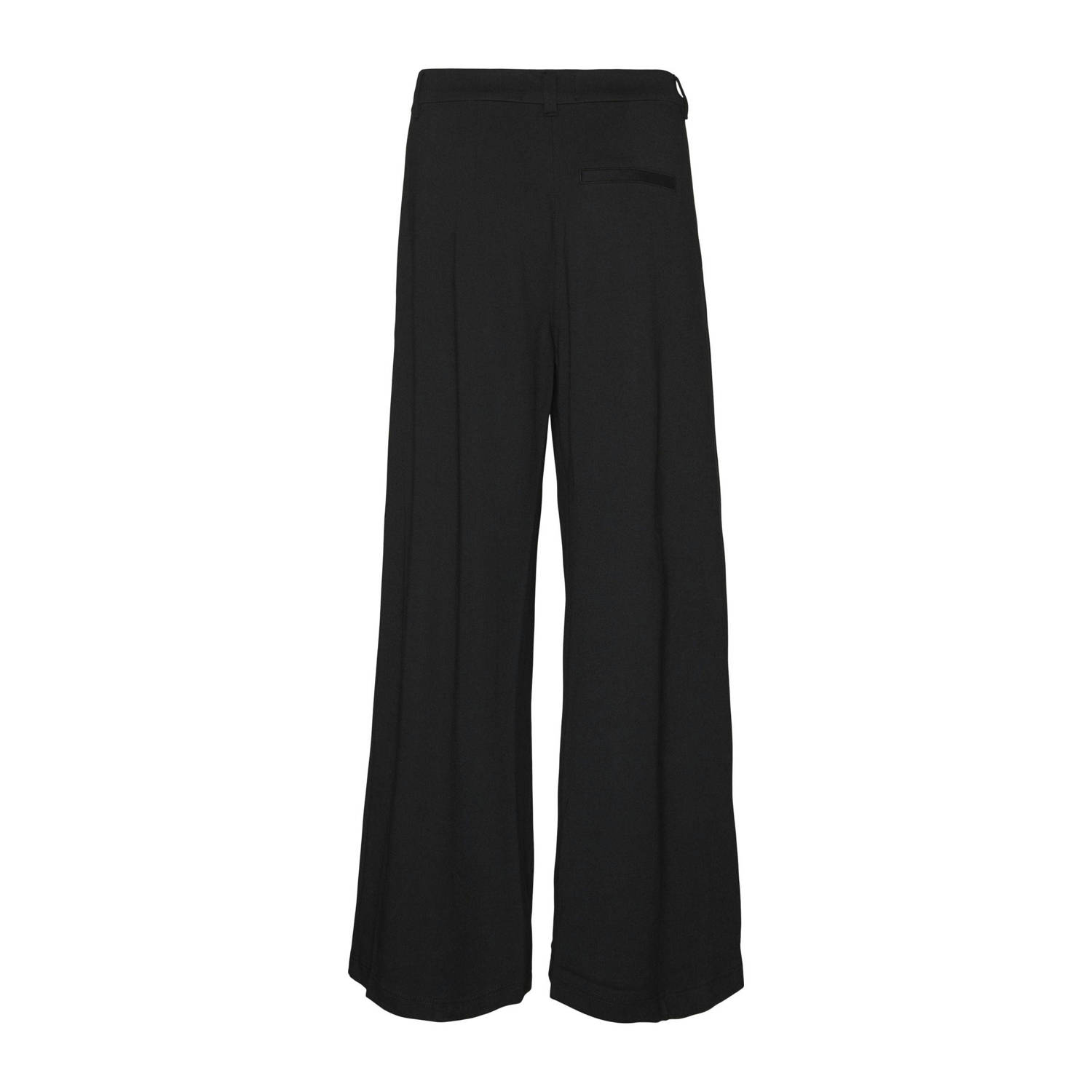 AWARE high waist wide leg broek zwart