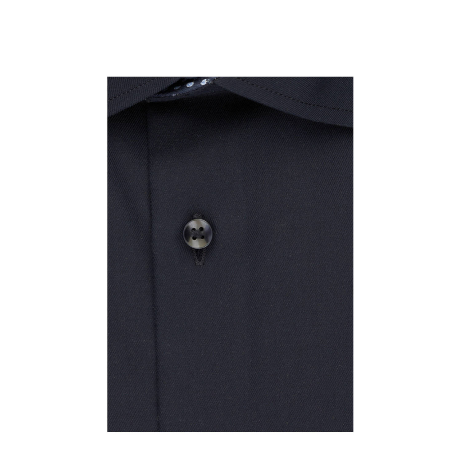 Seidensticker slim fit overhemd donkerblauw