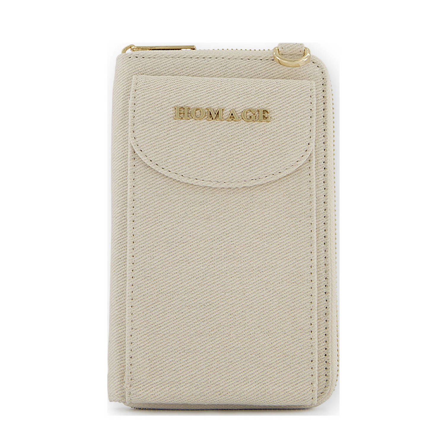 Homage to Denim crossbody tas Kaia beige