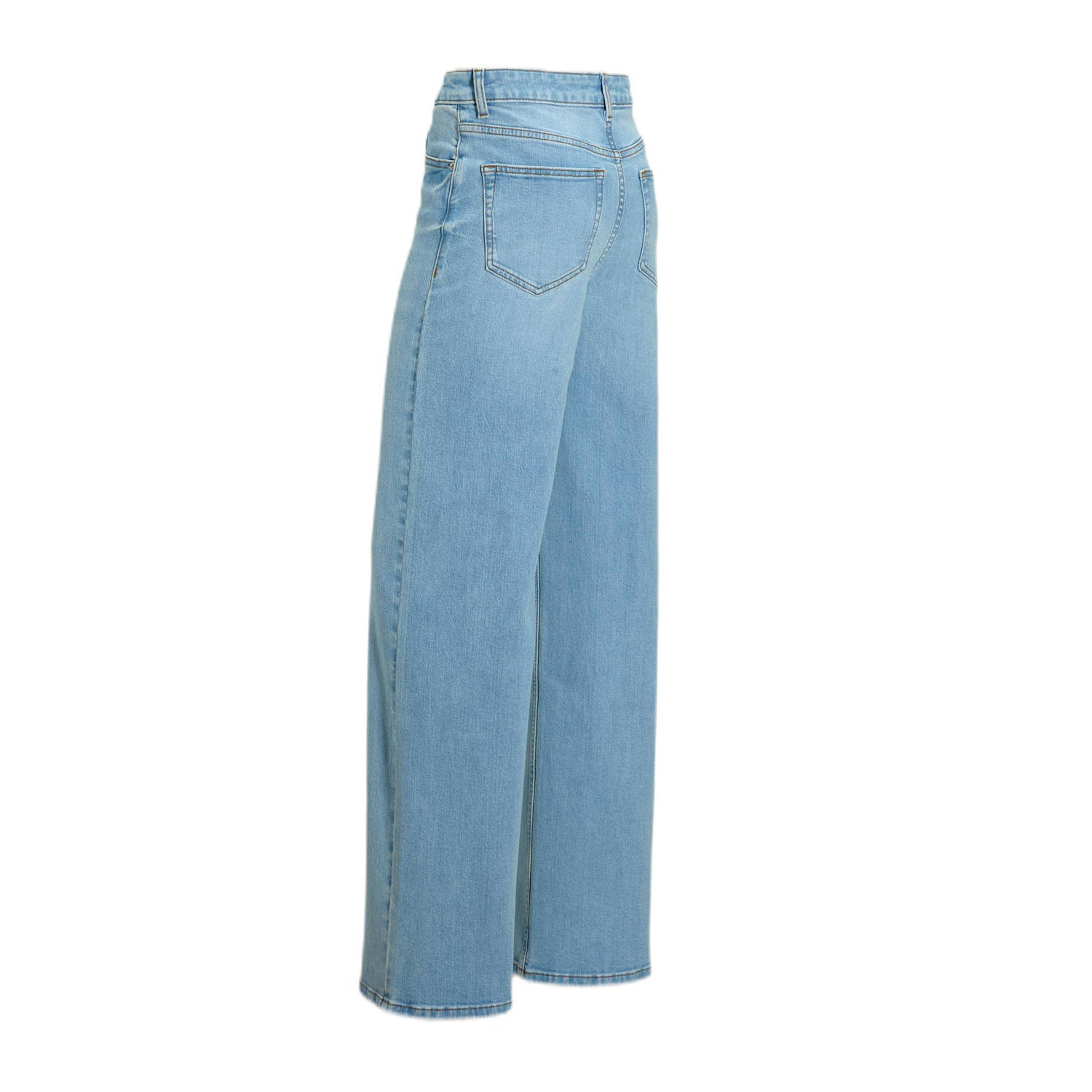 anytime high waist wide leg jeans lichtblauw