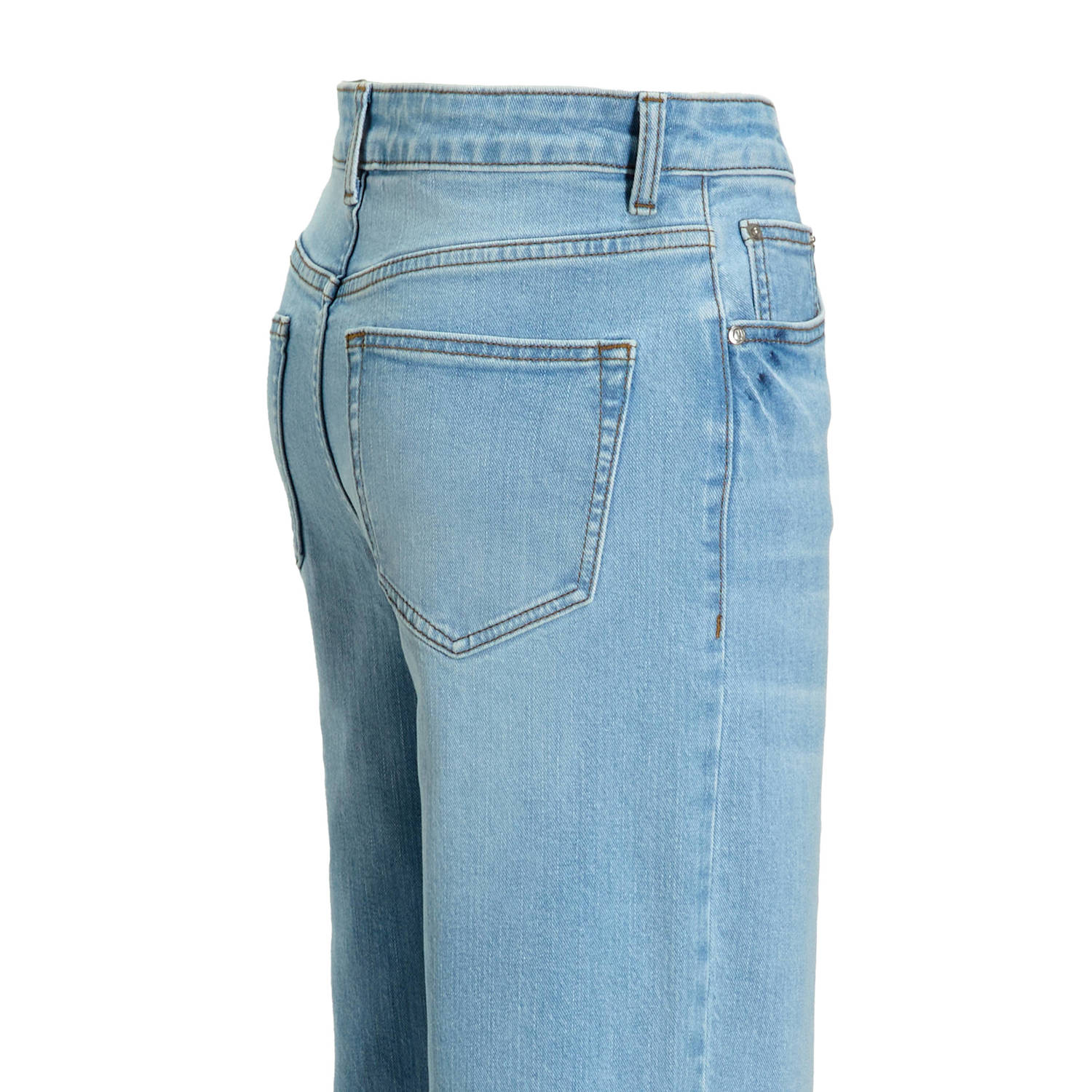 anytime high waist wide leg jeans lichtblauw