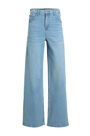 high waist wide leg jeans lichtblauw