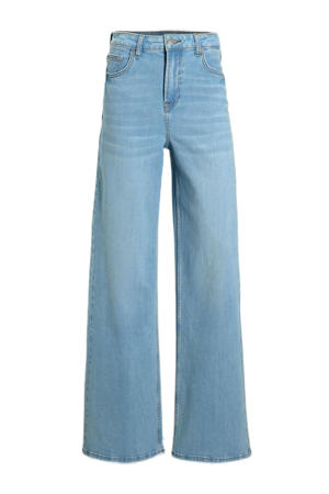 high waist wide leg jeans lichtblauw