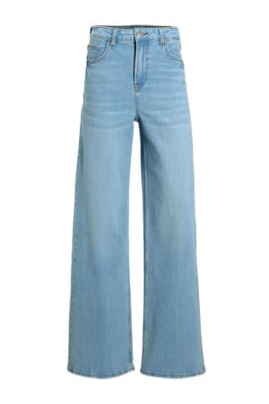 high waist wide leg jeans lichtblauw