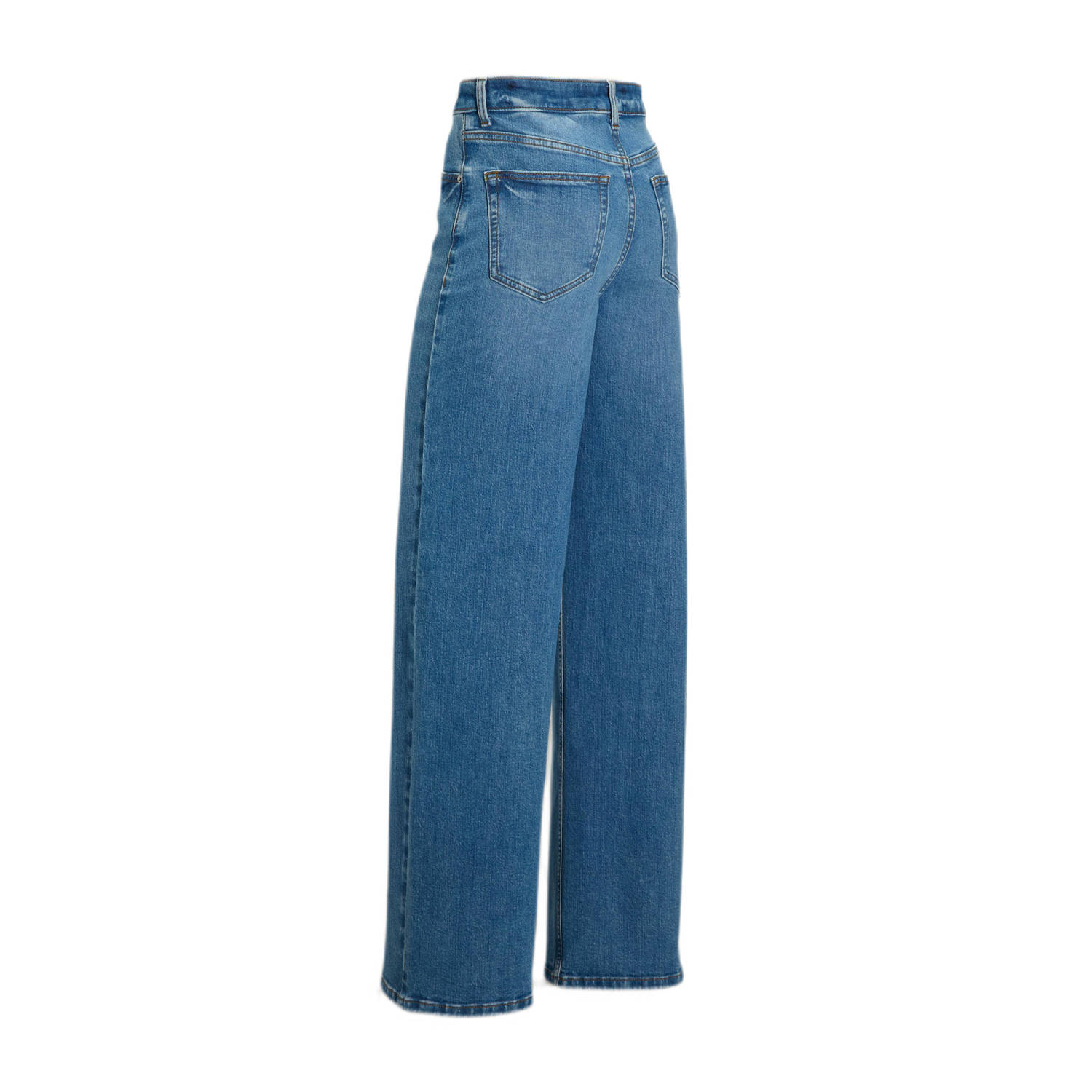 anytime high waist wide leg jeans blauw
