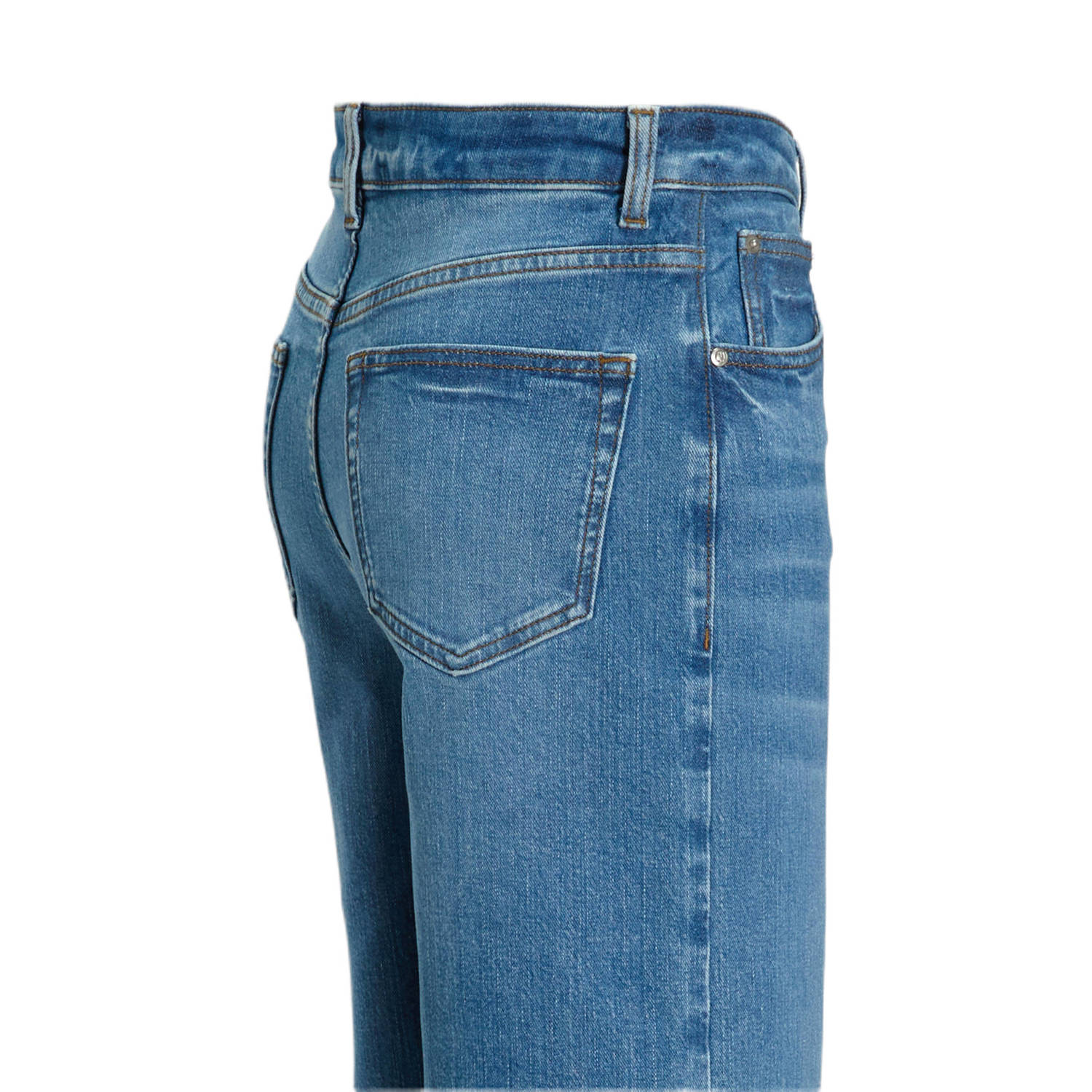 anytime high waist wide leg jeans blauw