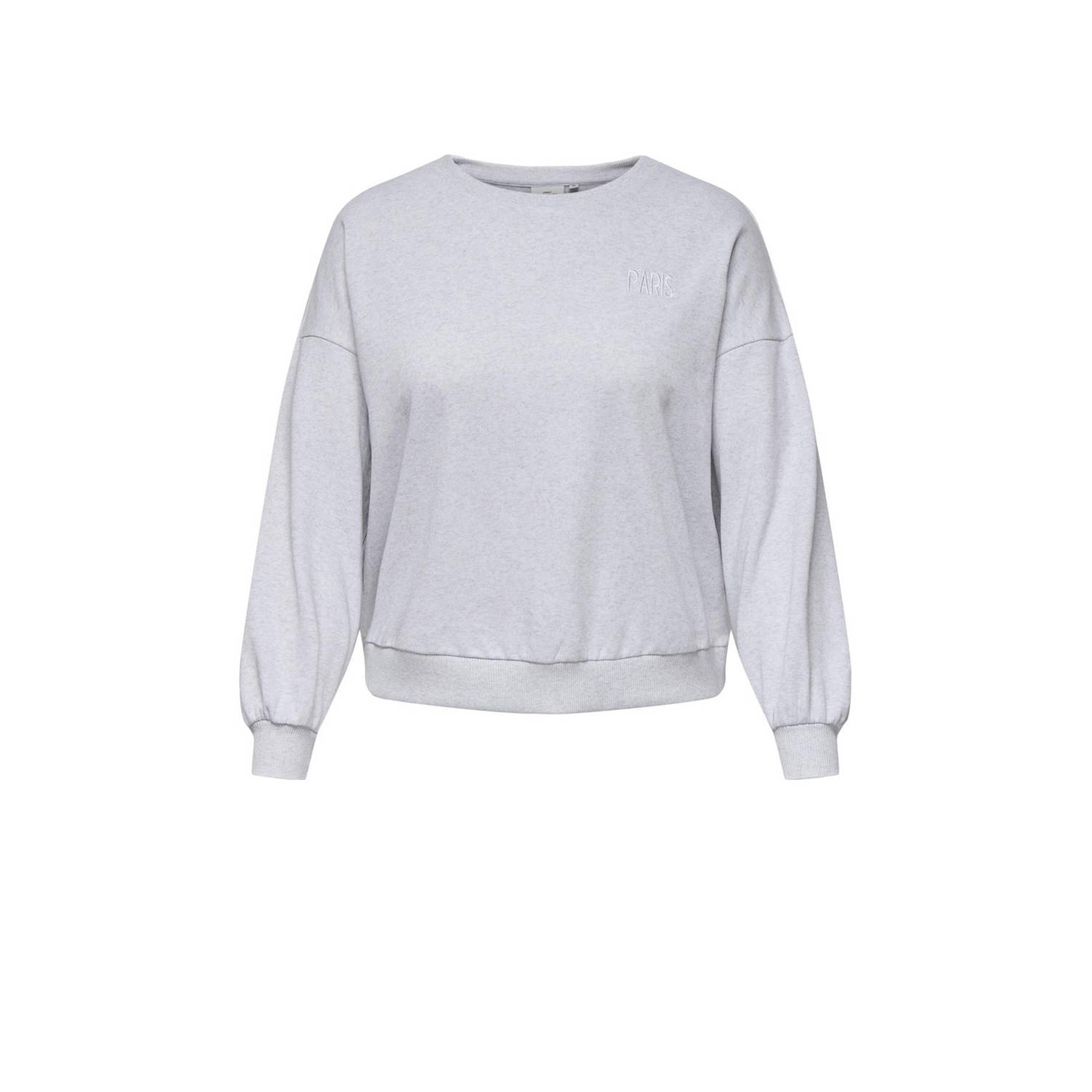 ONLY CARMAKOMA sweater grijs melange