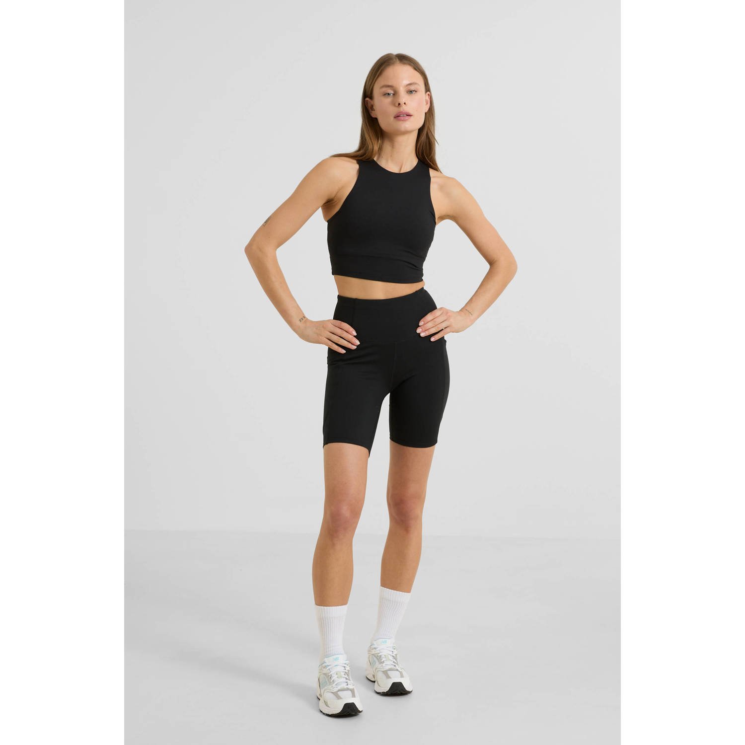anytime sport fietsshort zwart