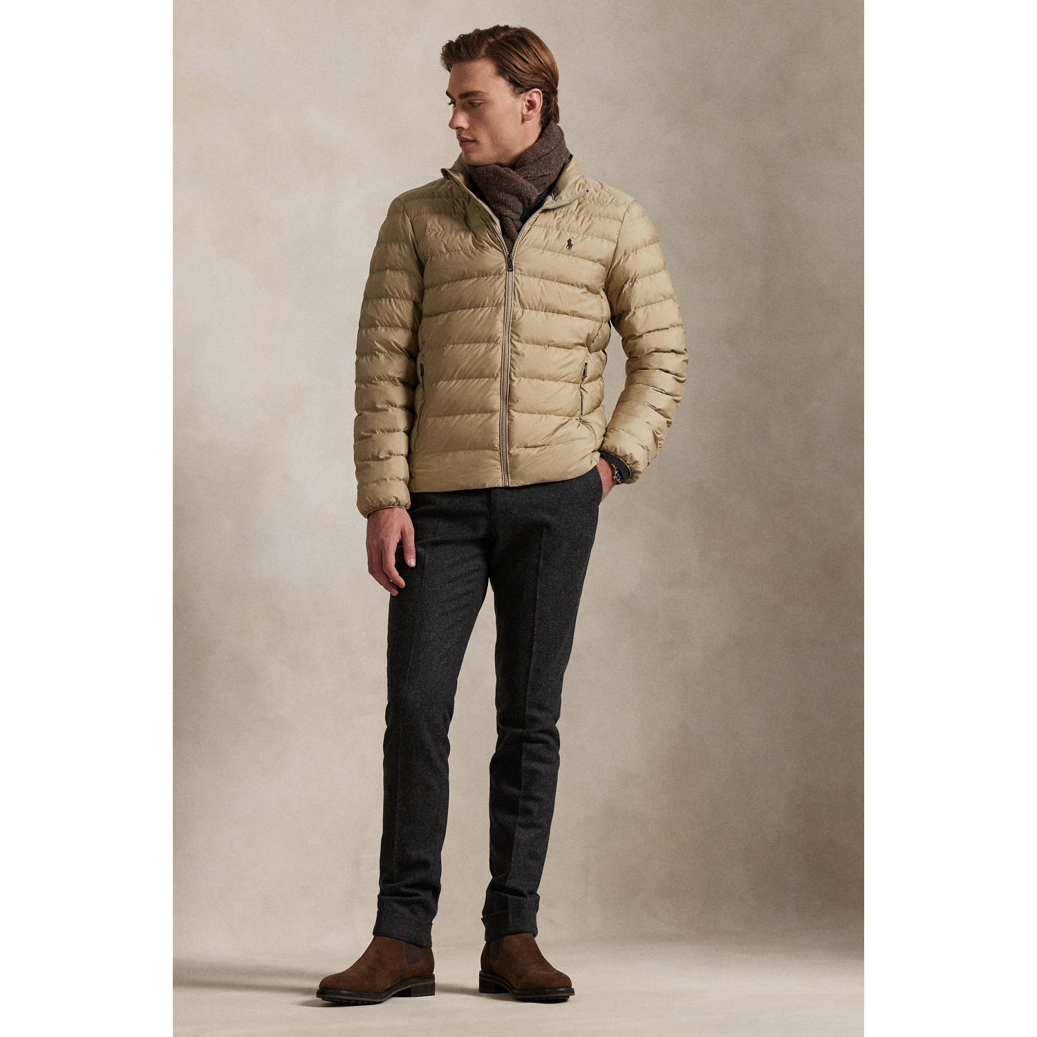 POLO Ralph Lauren gewatteerde jas beige