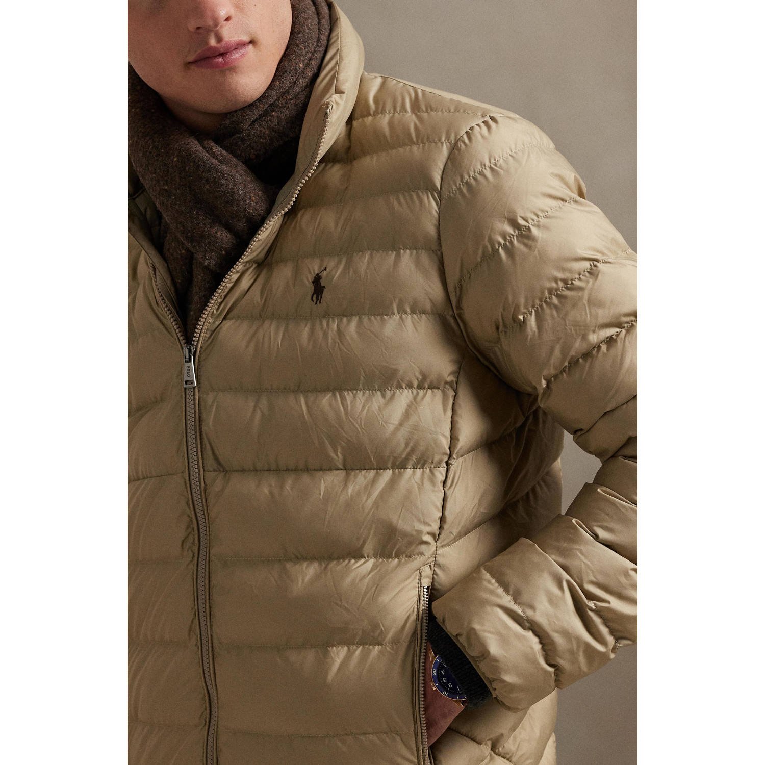 POLO Ralph Lauren gewatteerde jas beige