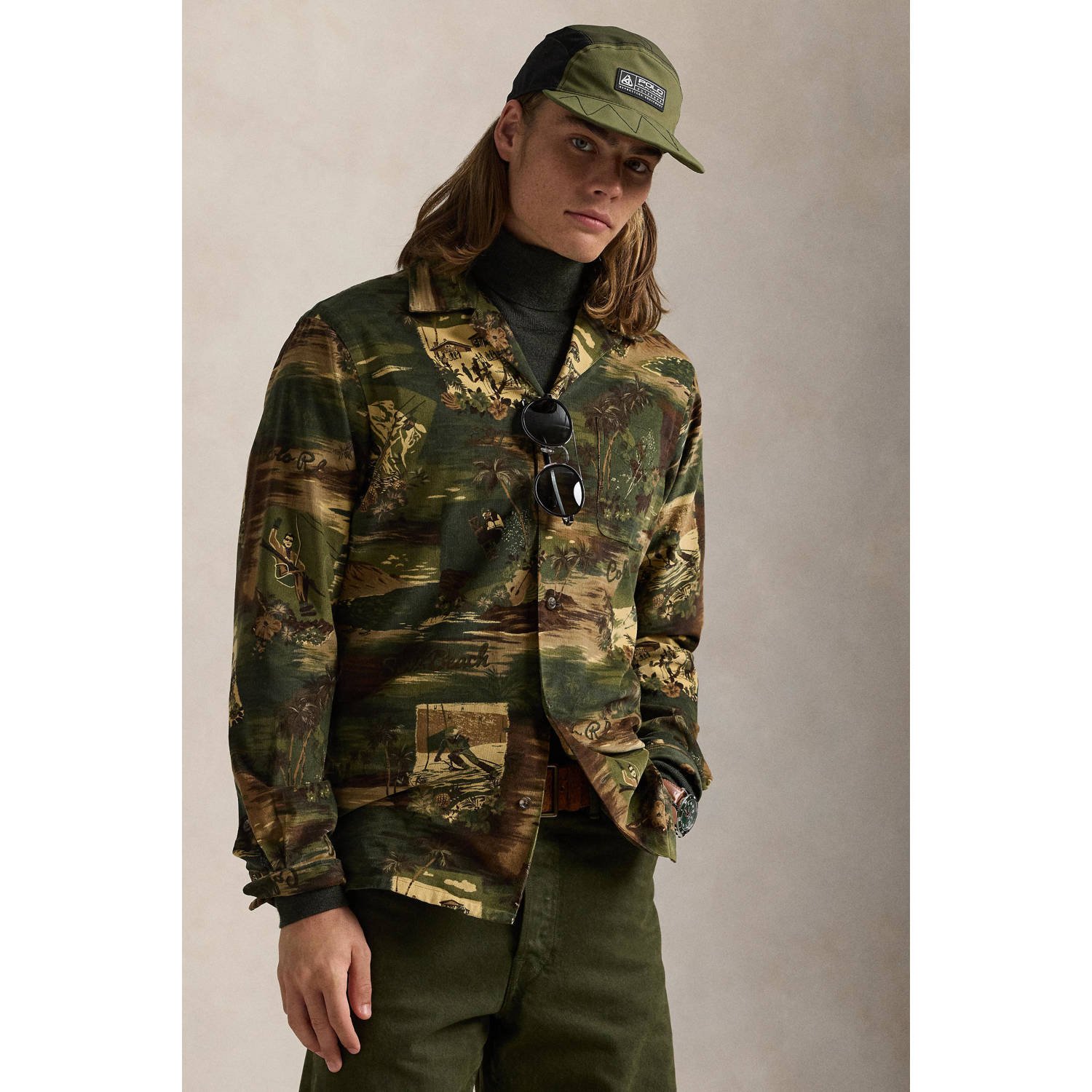 POLO Ralph Lauren casual overhemd donkergroen