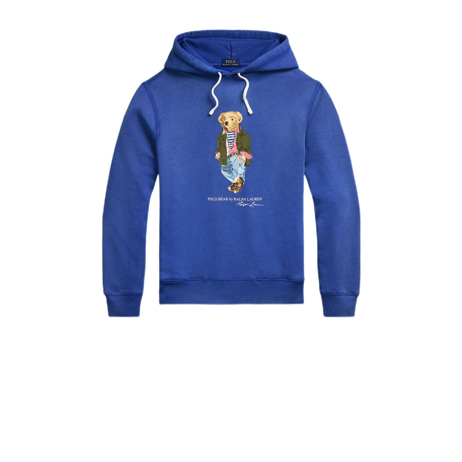 Polo Ralph Lauren Blauwe Beer Hoodie Sweatshirt Blue Heren