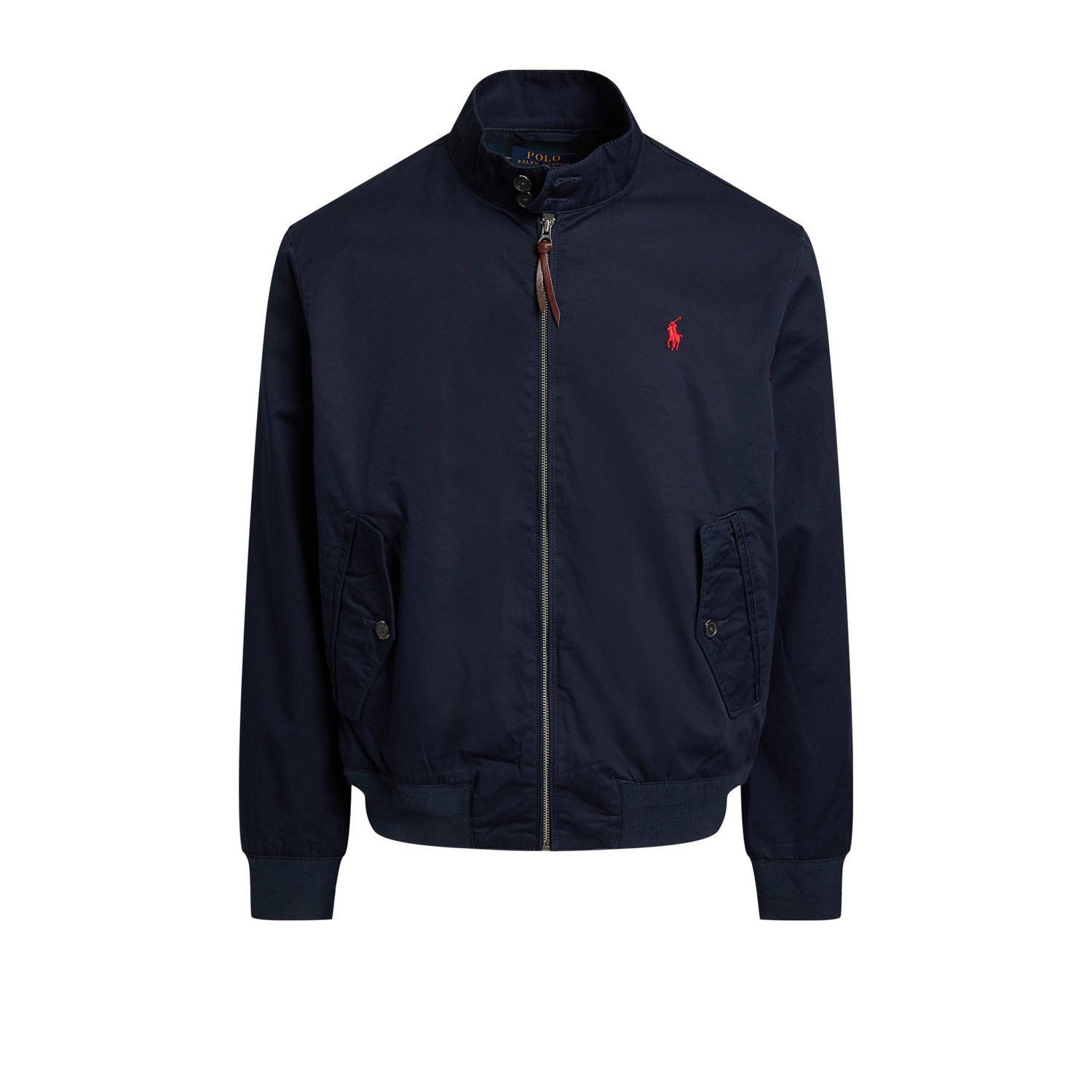 Ralph Lauren Blauwe Harrington jack met icoonlogo Blue Heren