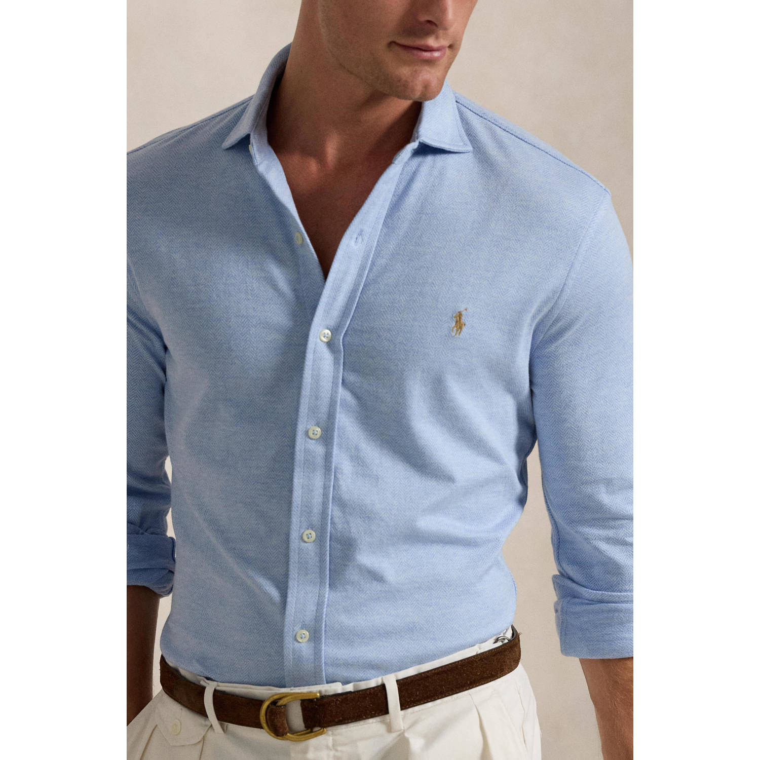 POLO Ralph Lauren casual overhemd lichtblauw
