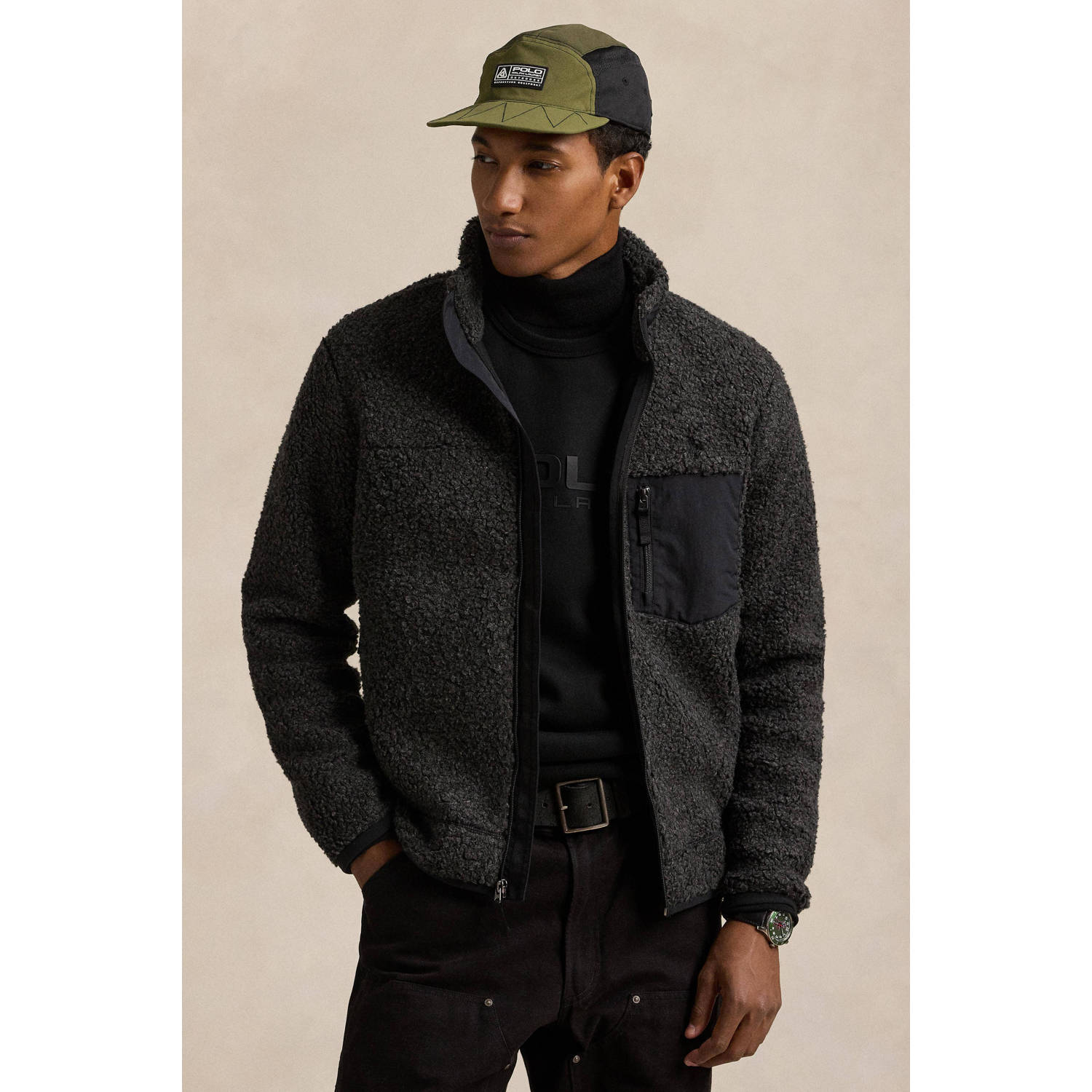 POLO Ralph Lauren teddy jas zwart