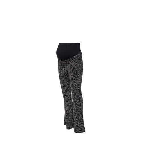ONLY MATERNITY zwangerschaps flared broek zwart afbeelding