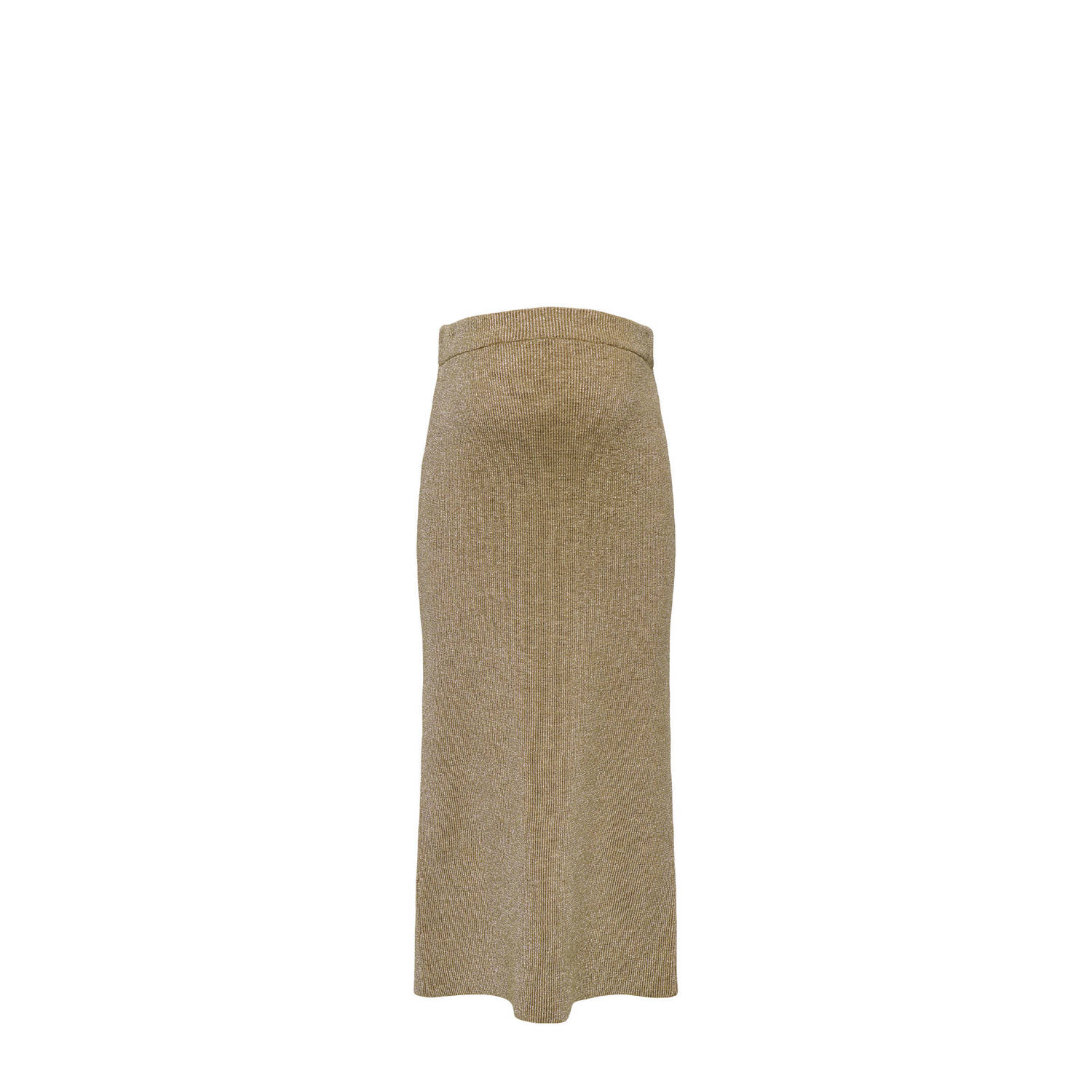 ONLY MATERNITY zwangerschaps midi rok glitter camel