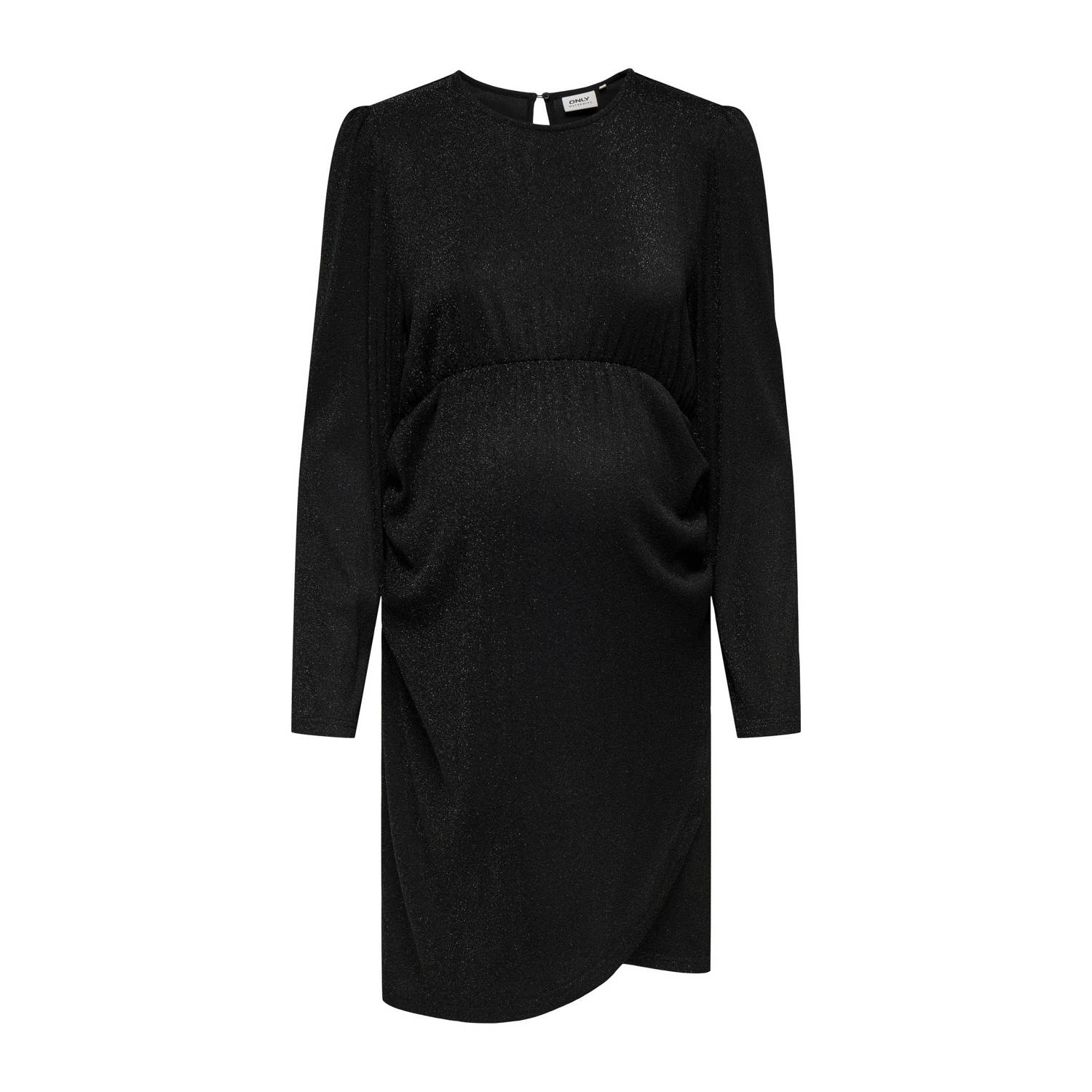 ONLY MATERNITY zwangerschaps little black dress glitter zwart