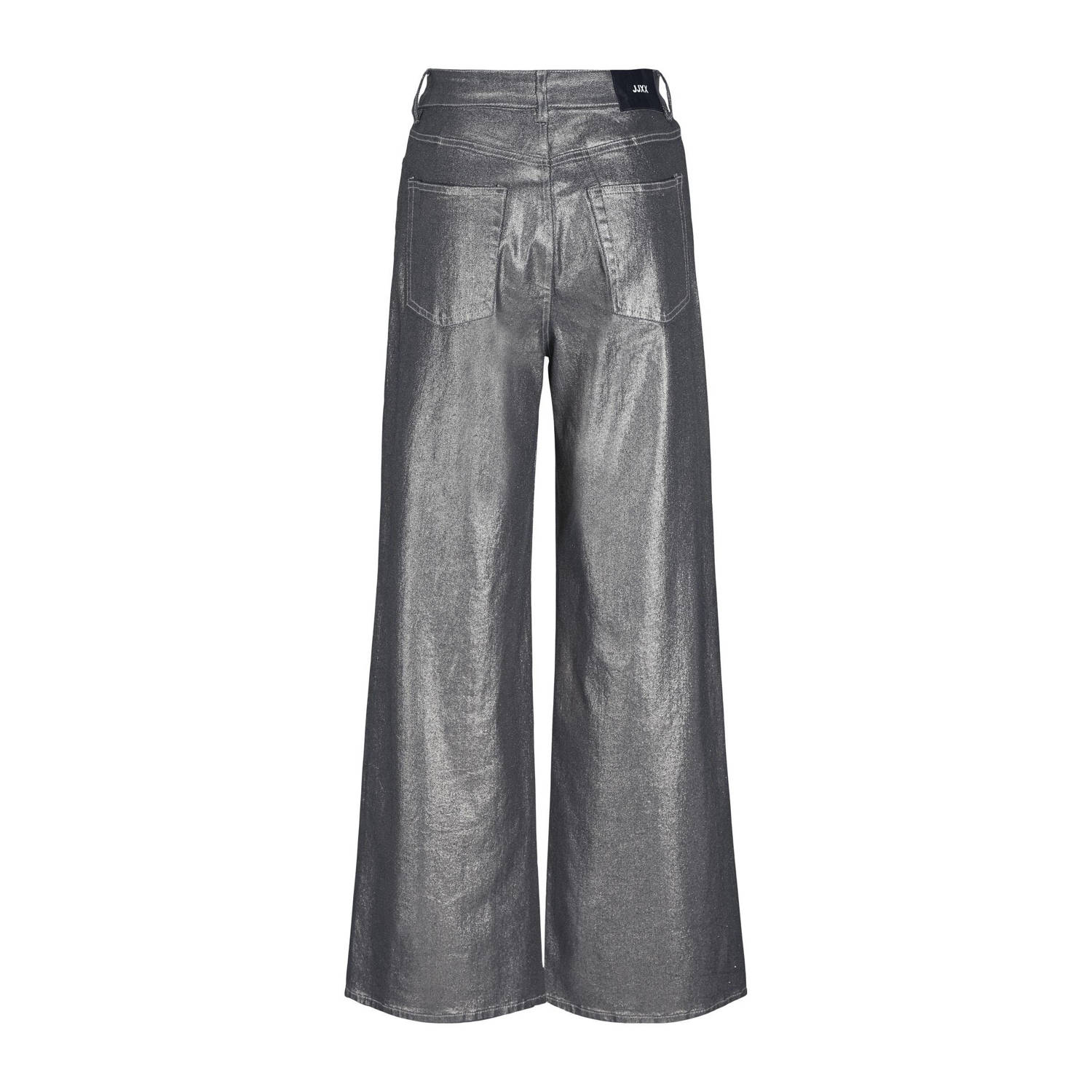 JJXX high waist wide leg jeans zilver