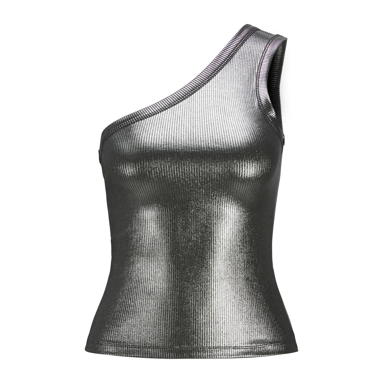 JJXX one shouldertop zilver