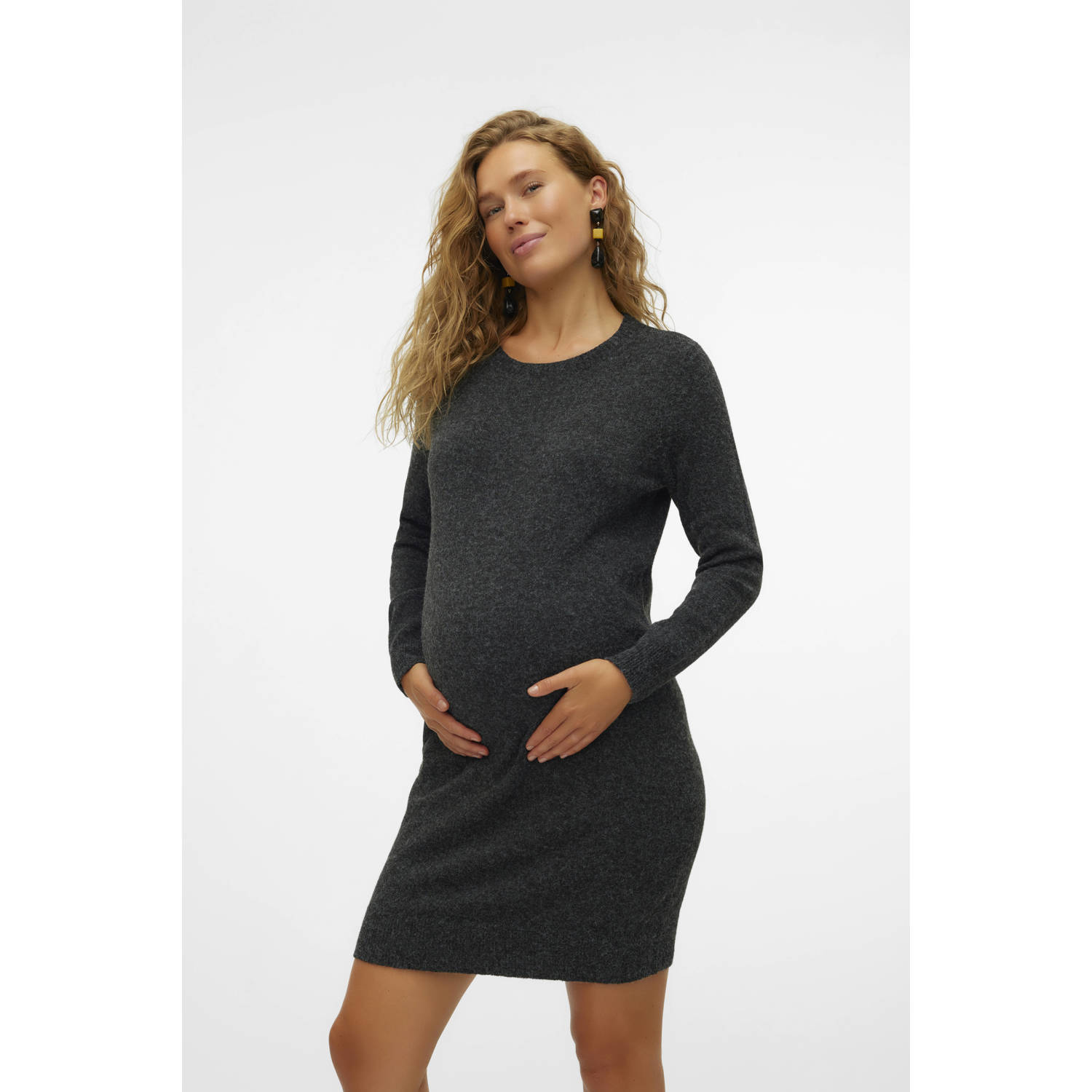 VERO MODA MATERNITY zwangerschapsjurk antraciet