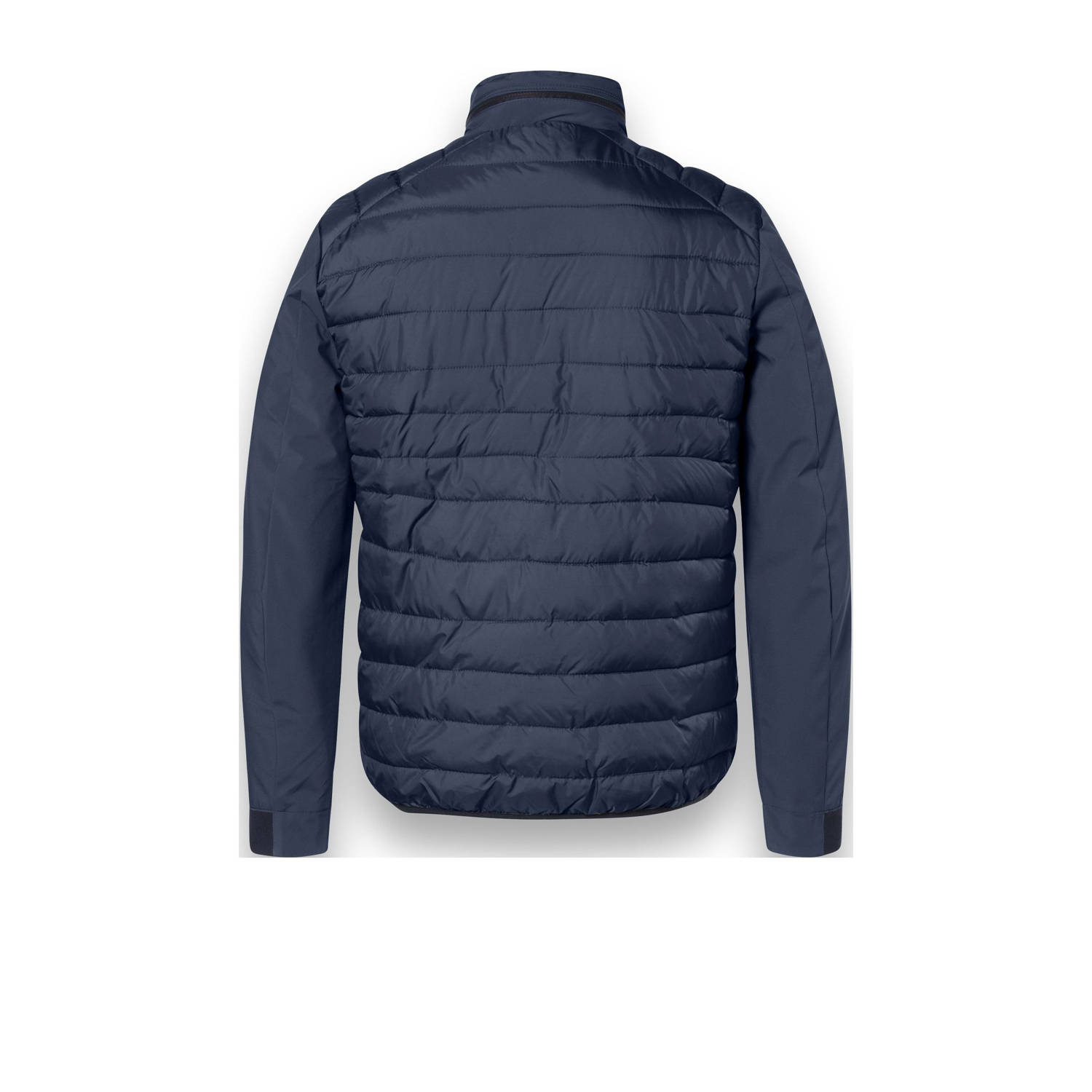 District gewatteerde jas donkerblauw