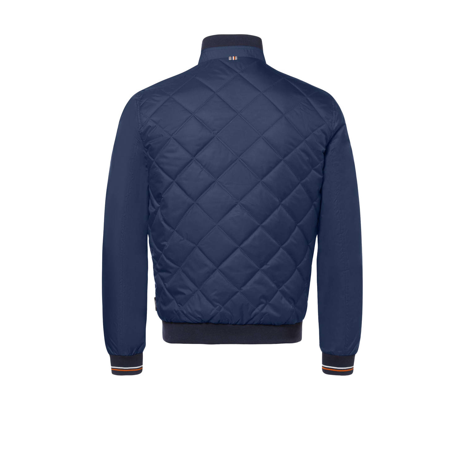 District gewatteerde jas donkerblauw