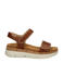 Pikolinos Palma  leren sandalen cognac