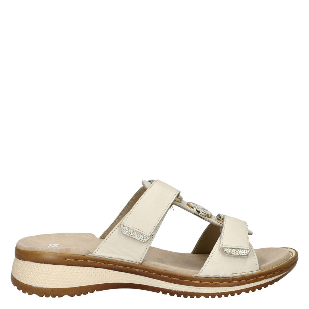 Ara leren slippers ecru