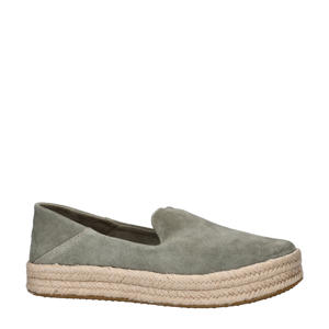 Carolina  suède espadrilles kaki