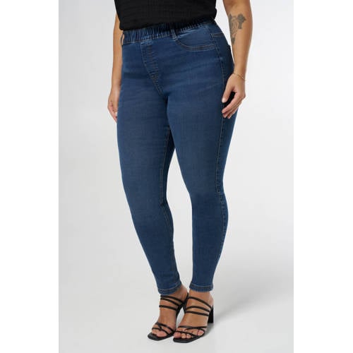 MS Mode skinny jeans dark blue denim afbeelding