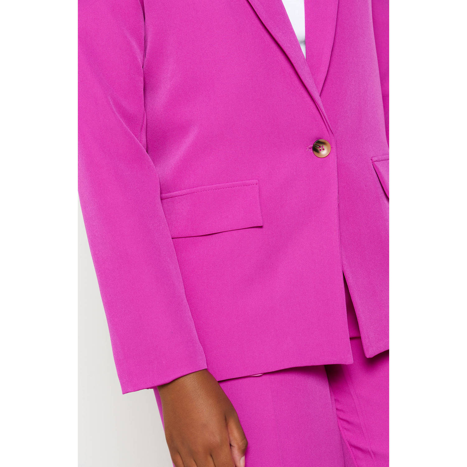 LOLALIZA rechtvallende blazer fuchsia