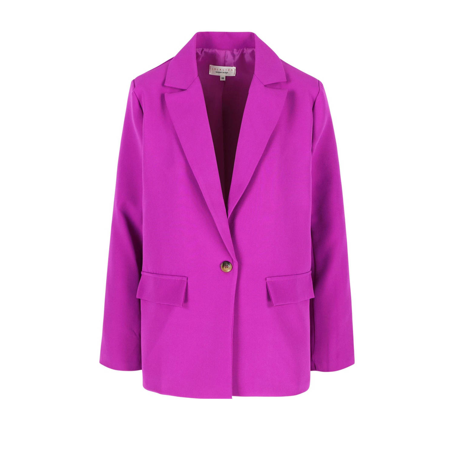 LOLALIZA rechtvallende blazer fuchsia