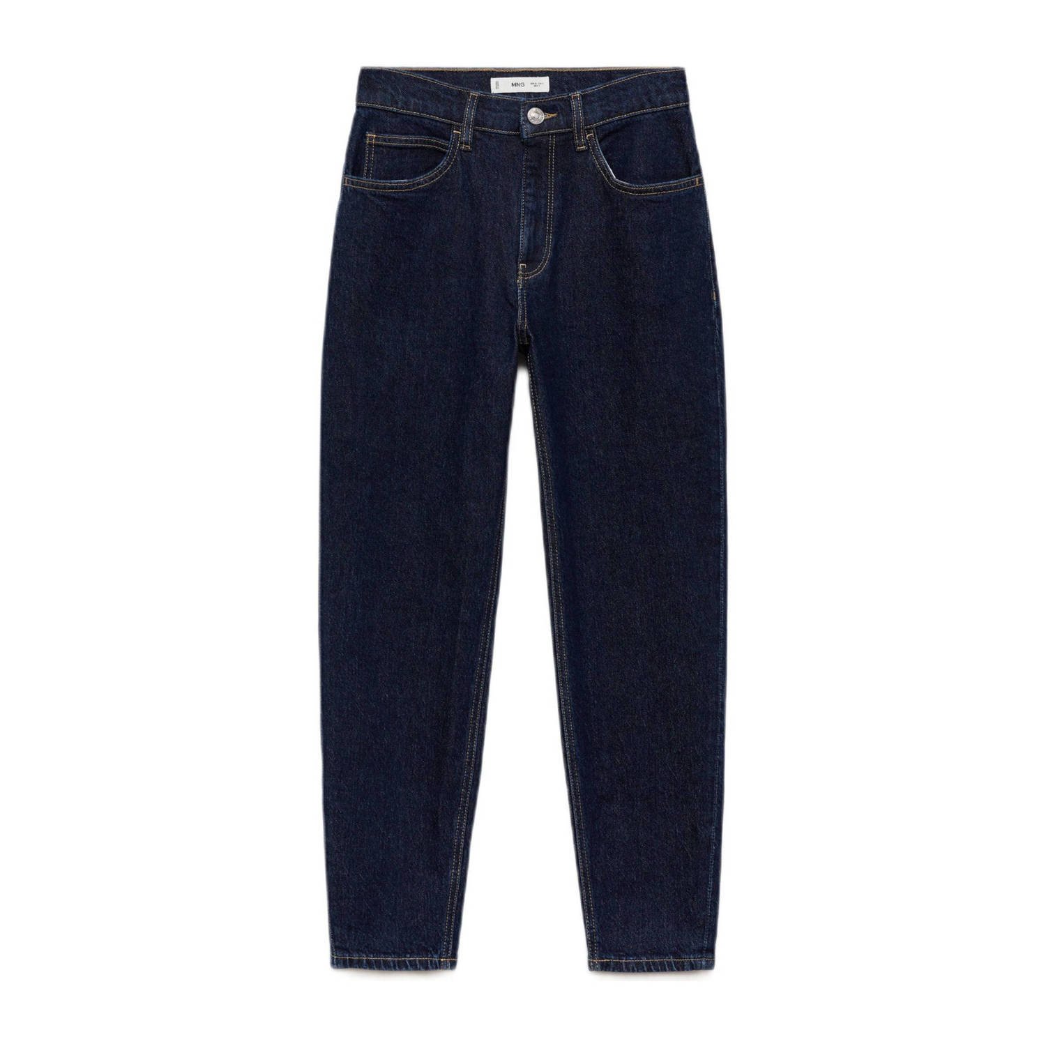 Mango high waist mom jeans dark blue denim