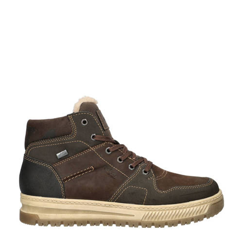 Rieker gevoerde veterboots bruin afbeelding