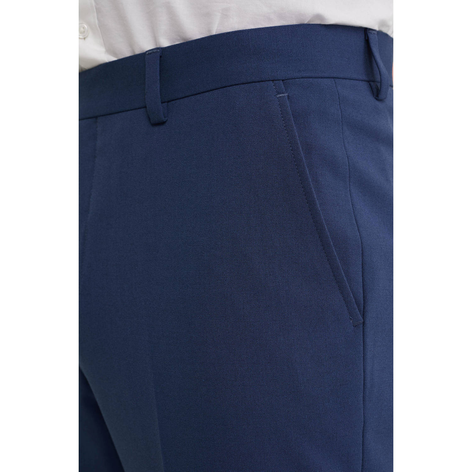 WE Fashion WE Fundamentals slim pantalon blauw