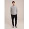 WE Fashion gebreide trui lichtgrijs