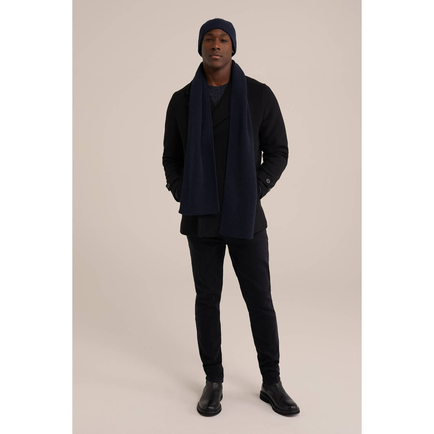WE Fashion sjaal zwart