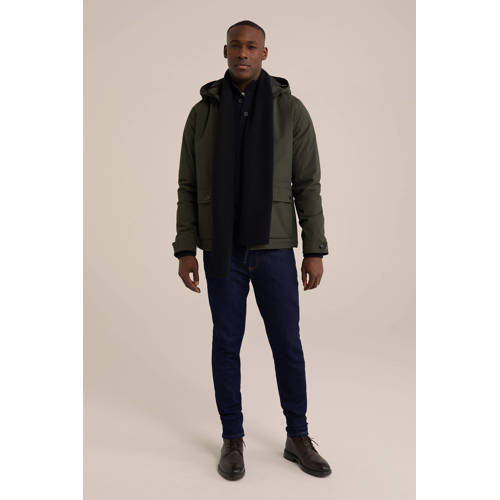 WE Fashion sjaal donkerblauw afbeelding
