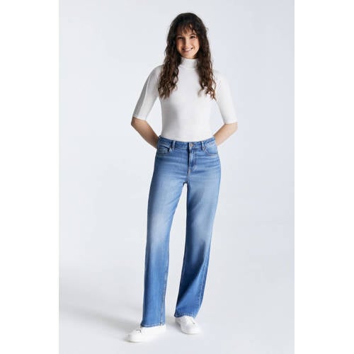 Cup of Joe Denim straight leg jeans Nova medium blue denim afbeelding
