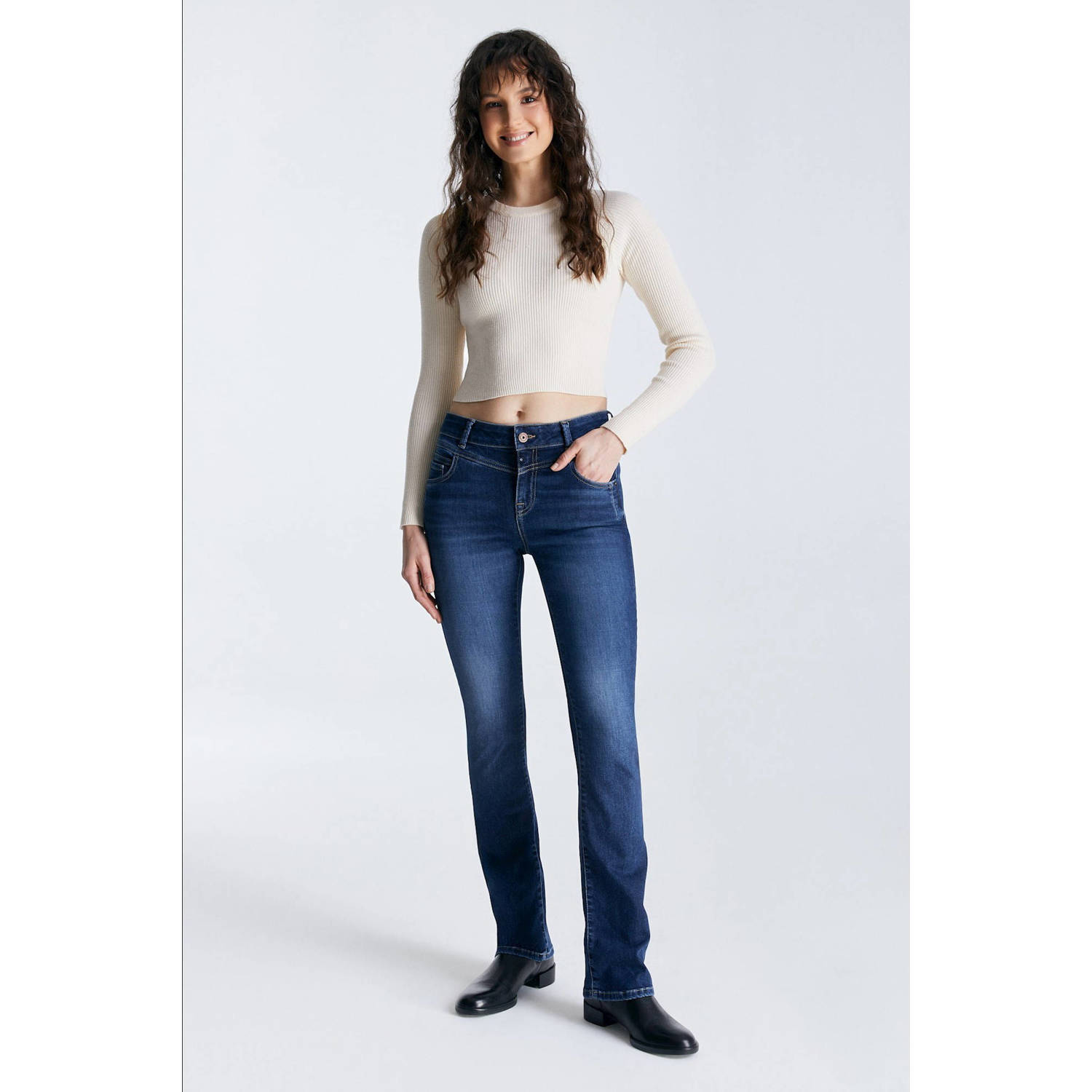 Cup of Joe Denim bootcut jeans Judith dark blue denim