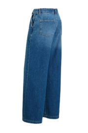 thumbnail: Cup of Joe Denim low waist wide leg jeans Maxine medium blue denim