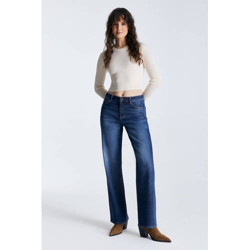 Cup of Joe Denim straight leg jeans Nova dark blue denim afbeelding