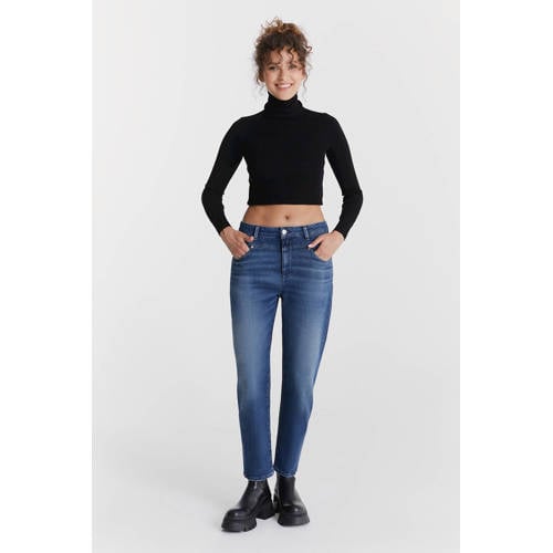Cup of Joe Denim mom jeans Victoria dark blue denim afbeelding